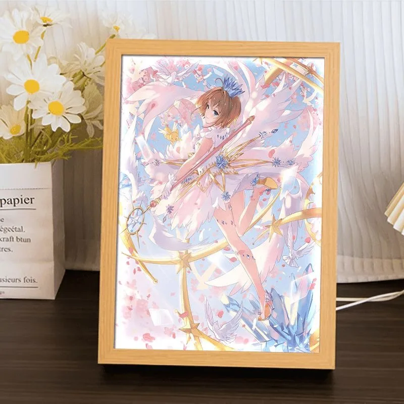 Card Captor Sakura LED Light Box Kinomoto Sakura Li Syaoran Anime Figure Estheticism Light Painting Photo Frame Decoration Gift
Card Captor Sakura LED Light Box Kinomoto Sakura Li Syaoran Anime Figure Estheticism Light Painting Photo Frame Decoration Gift
