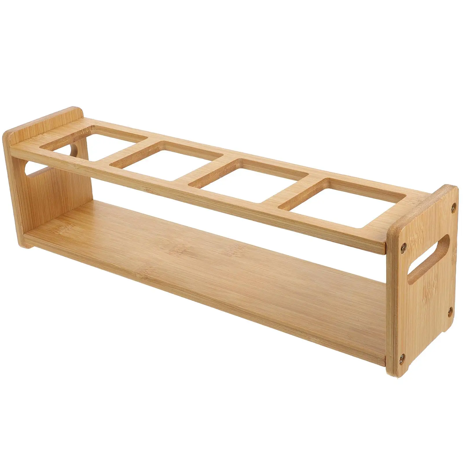 Wooden Condiment Shelf Spice Bottle Storage Rack Kitchen Bottles Holder Seasoning ganizer Oil Vinegar Container
Wooden Condiment Shelf Spice Bottle Storage Rack Kitchen Bottles Holder Seasoning ganizer Oil Vinegar Container
