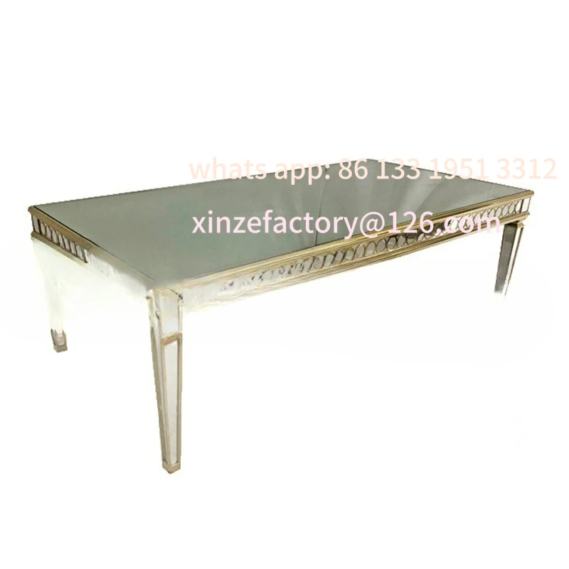 Customizable modern stylish stainless steel table, durable wedding banquet rectangular table
Customizable modern stylish stainless steel table, durable wedding banquet rectangular table