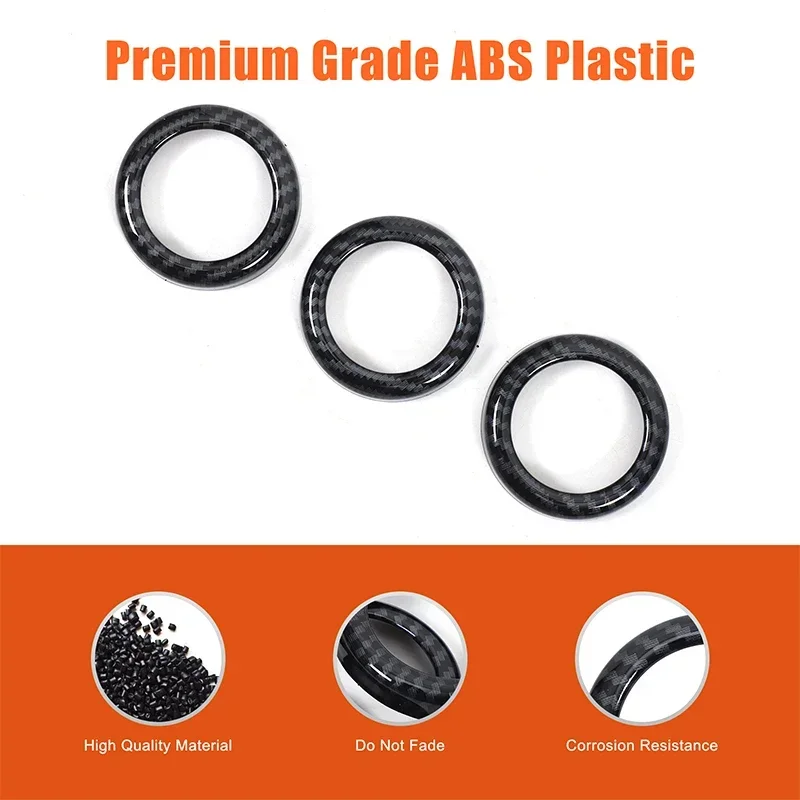 For Nissan 370Z Z34 2009-2020 ABS carbon fiber car center control knob decorative ring sticker car interior accessories 3Pcs
For Nissan 370Z Z34 2009-2020 ABS carbon fiber car center control knob decorative ring sticker car interior accessories 3Pcs