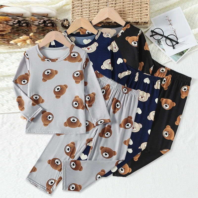 2-piece Autumn And Winter Children's Teddy Bear Printed Cute Warm Suit For Boys And Girls Long Sleeved Long Pants Home Clothes
2-piece Autumn And Winter Children's Teddy Bear Printed Cute Warm Suit For Boys And Girls Long Sleeved Long Pants Home Clothes