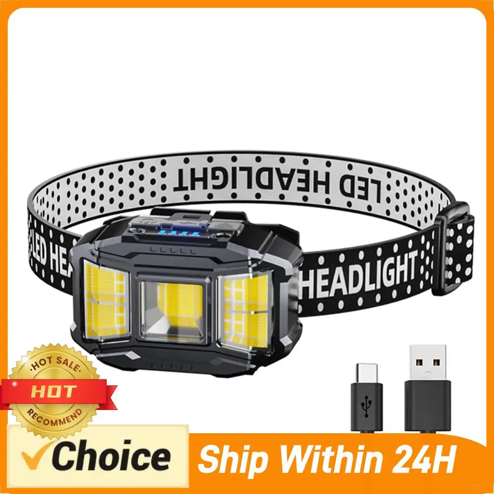 Налобный фонарь COB LED с сенсором движения, 5 режимов, мощный, для ночной рыбалки и активного отдыха
Налобный фонарь COB LED с сенсором движения, 5 режимов, мощный, для ночной рыбалки и активного отдыха