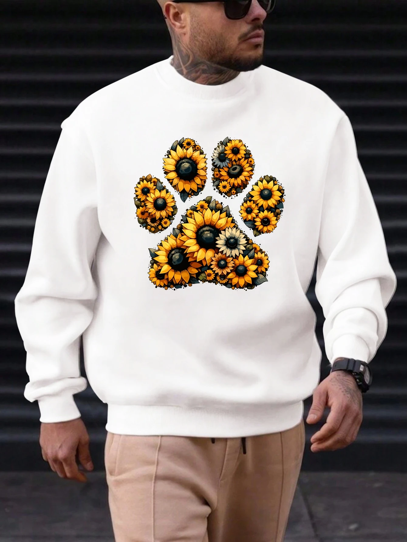 2025 New Sweatshirt For Men's Paws Sunflower Pattern Printing Cotton Round Neck Fashion Casual High Quality Daily Top Clothing
2025 New Sweatshirt For Men's Paws Sunflower Pattern Printing Cotton Round Neck Fashion Casual High Quality Daily Top Clothing