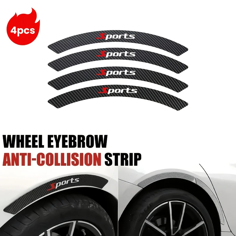 4Pcs Universal Car Fender Flares Carbon Fiber Sports Style Wheel Eyebrow Trim Anti-Scratch Anti-Collision Protector Sticker Exte
4Pcs Universal Car Fender Flares Carbon Fiber Sports Style Wheel Eyebrow Trim Anti-Scratch Anti-Collision Protector Sticker Exte