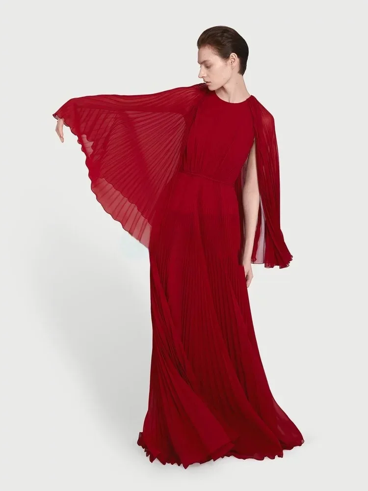 High Quality 2025 Spring Long Dress Sexy Ladies Red Party Dress Fashion Women's Chiffon Stunning Maxi Dress Silk
High Quality 2025 Spring Long Dress Sexy Ladies Red Party Dress Fashion Women's Chiffon Stunning Maxi Dress Silk