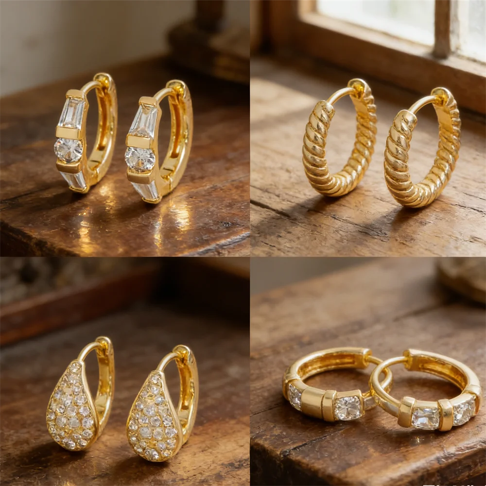 3 Pairs Earrings Brass Zirconia Teardrop Spiral Knot Square Round Diy Jewelry Charms Accessories Hoop for Women Men Daily Wear
3 Pairs Earrings Brass Zirconia Teardrop Spiral Knot Square Round Diy Jewelry Charms Accessories Hoop for Women Men Daily Wear