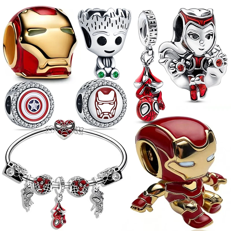 Plata De Ley 925 Silver Charms Lron Man Groot Pendant Beads For Original Womens Bracelets DIY Jewelry Hot Gifts
Plata De Ley 925 Silver Charms Lron Man Groot Pendant Beads For Original Womens Bracelets DIY Jewelry Hot Gifts