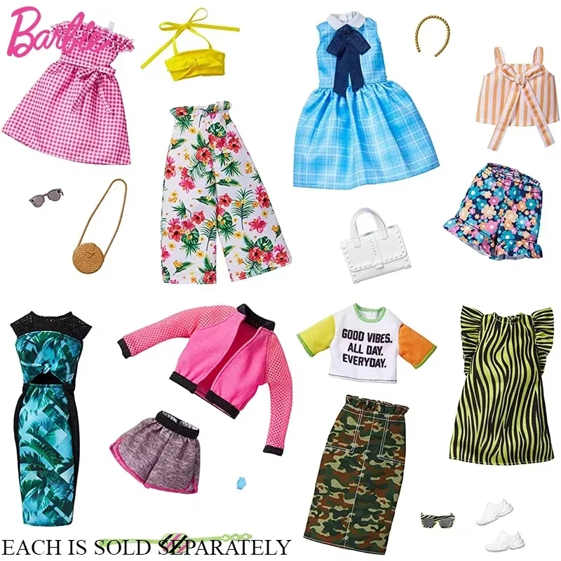Original Mattel Barbie Dolls Accessories Shoes Clothes Outfits 30cm Miniatures Objects Accessories for Dolls Toys for Girls Gift
Original Mattel Barbie Dolls Accessories Shoes Clothes Outfits 30cm Miniatures Objects Accessories for Dolls Toys for Girls Gift