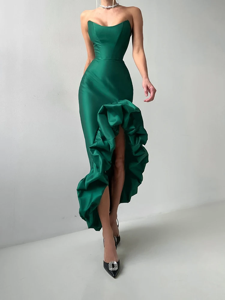 Женское вечернее платье 2026 года, летнее, сексуальное, с открытой спиной, ажурное, для вечеринок, модное, без бретелек, асимметричное, длинное, с оборками
Женское вечернее платье 2026 года, летнее, сексуальное, с открытой спиной, ажурное, для вечеринок, модное, без бретелек, асимметричное, длинное, с оборками