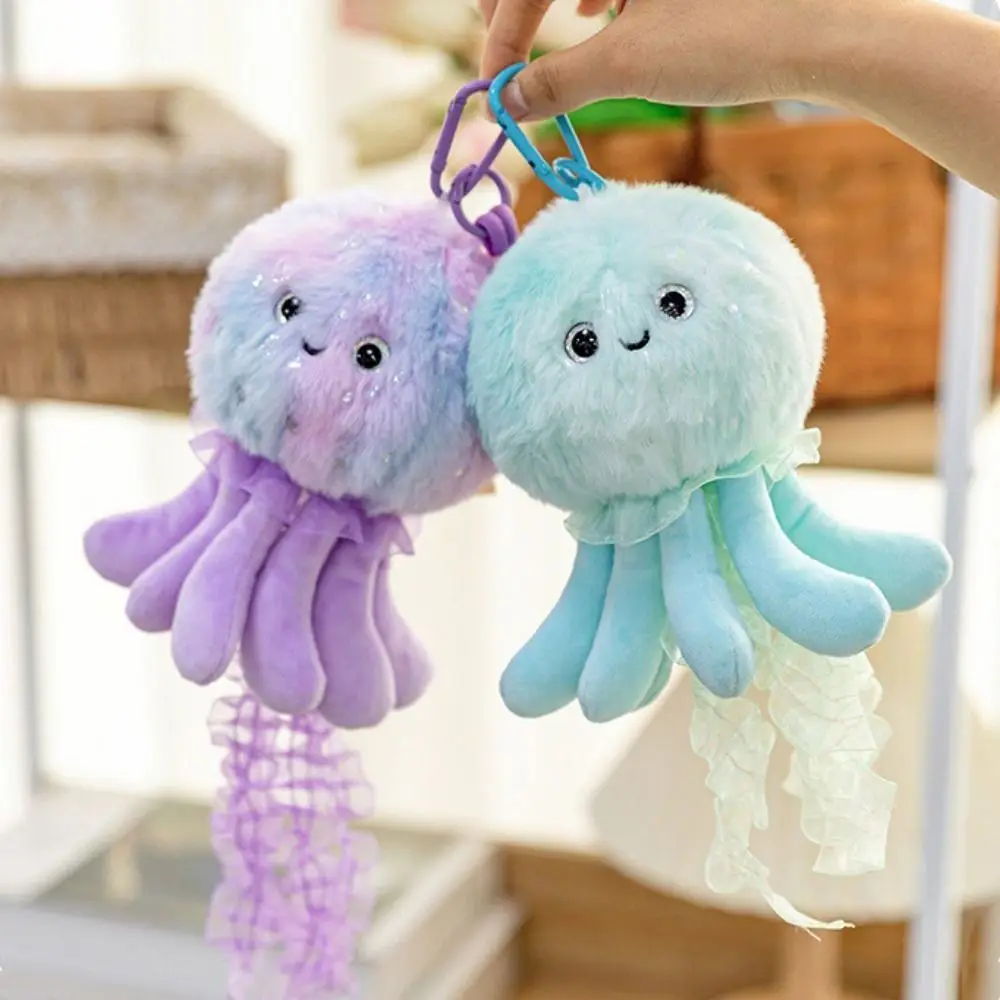 Silk Ribbon Lovely Jellyfish Keychain Octopus Creative Marine Organism Pendant Color Dreamy Plush Jellyfish Pendant
Silk Ribbon Lovely Jellyfish Keychain Octopus Creative Marine Organism Pendant Color Dreamy Plush Jellyfish Pendant