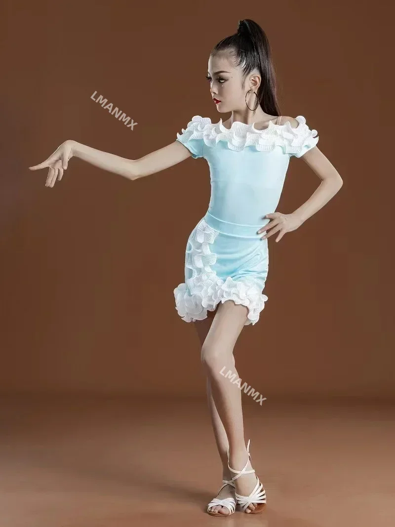 Latin dance Dress Girls' Summer New Grade Examination Competition Children's Split Fashion Performance girl costume
Latin dance Dress Girls' Summer New Grade Examination Competition Children's Split Fashion Performance girl costume