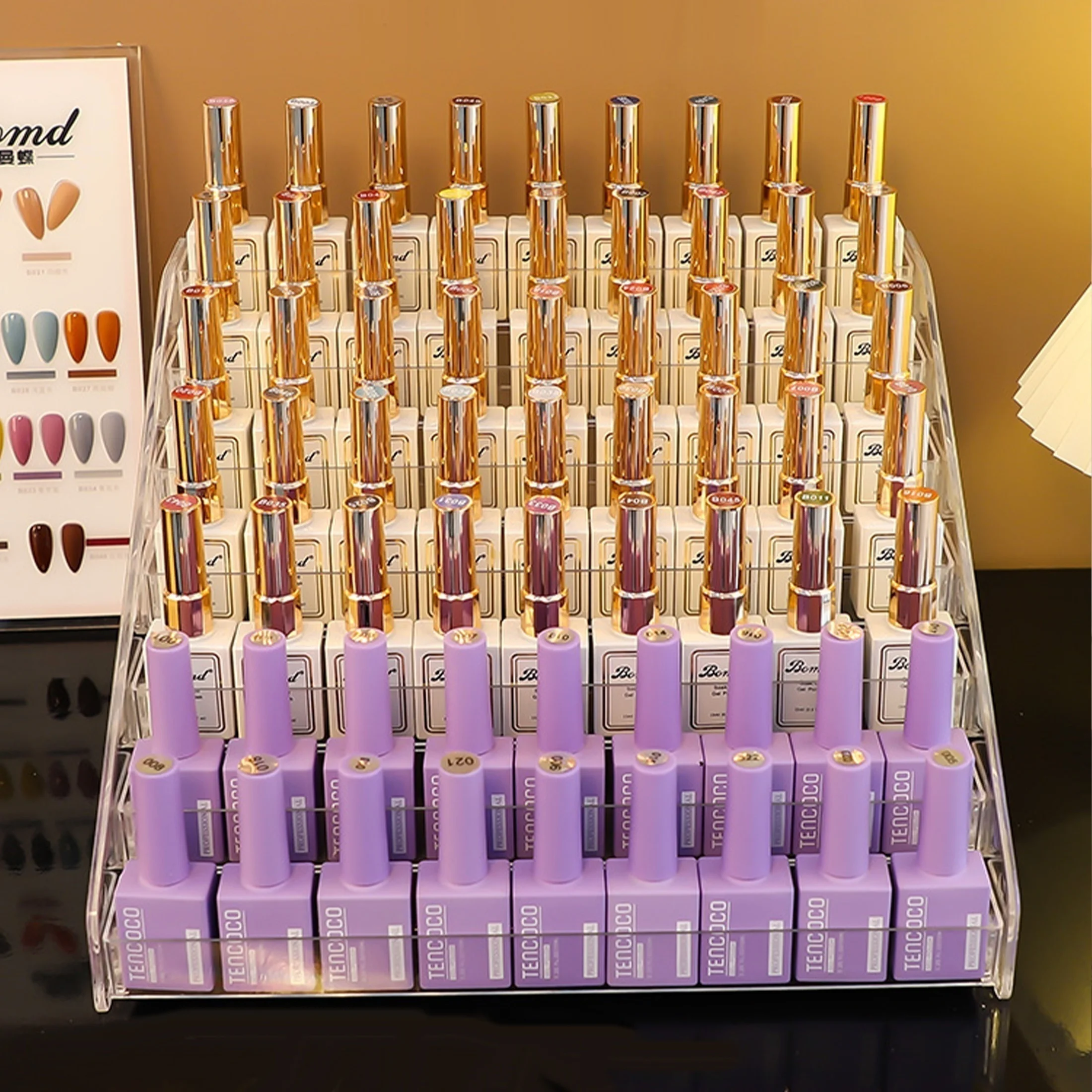 Odorless 7-Tier Plastic Nail Polish Display Stand-Transparent Organizer for Manicure, Pedicure, Lipstick&Cosmetics Beauty Salons
Odorless 7-Tier Plastic Nail Polish Display Stand-Transparent Organizer for Manicure, Pedicure, Lipstick&Cosmetics Beauty Salons