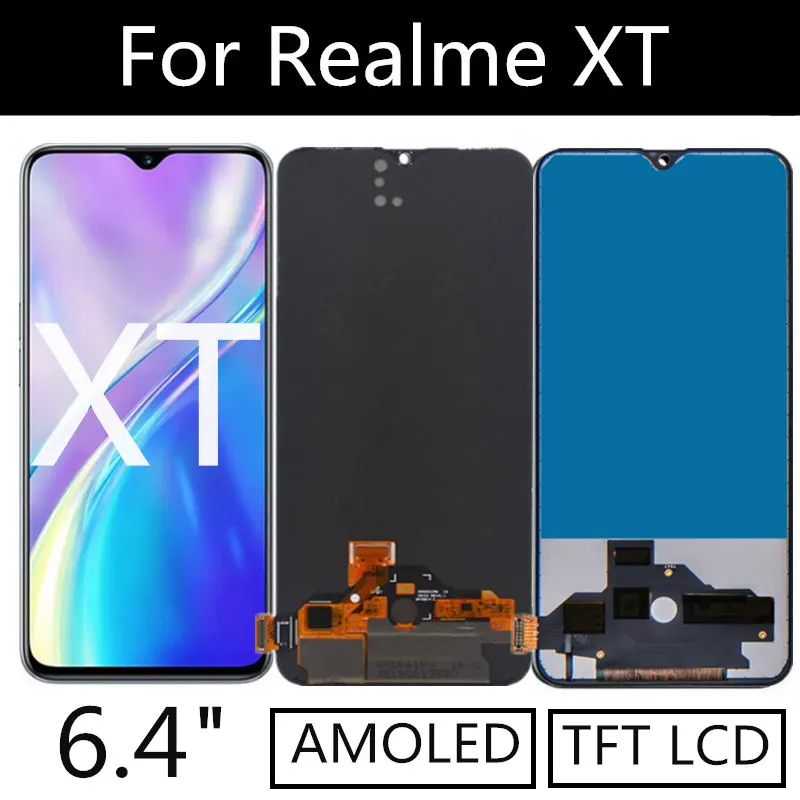 6.4 Super AMOLED / TFT LCD For OPPO Realme XT RMX1921 LCD Display Touch Screen Digitizer Assembly Replacement
6.4 Super AMOLED / TFT LCD For OPPO Realme XT RMX1921 LCD Display Touch Screen Digitizer Assembly Replacement