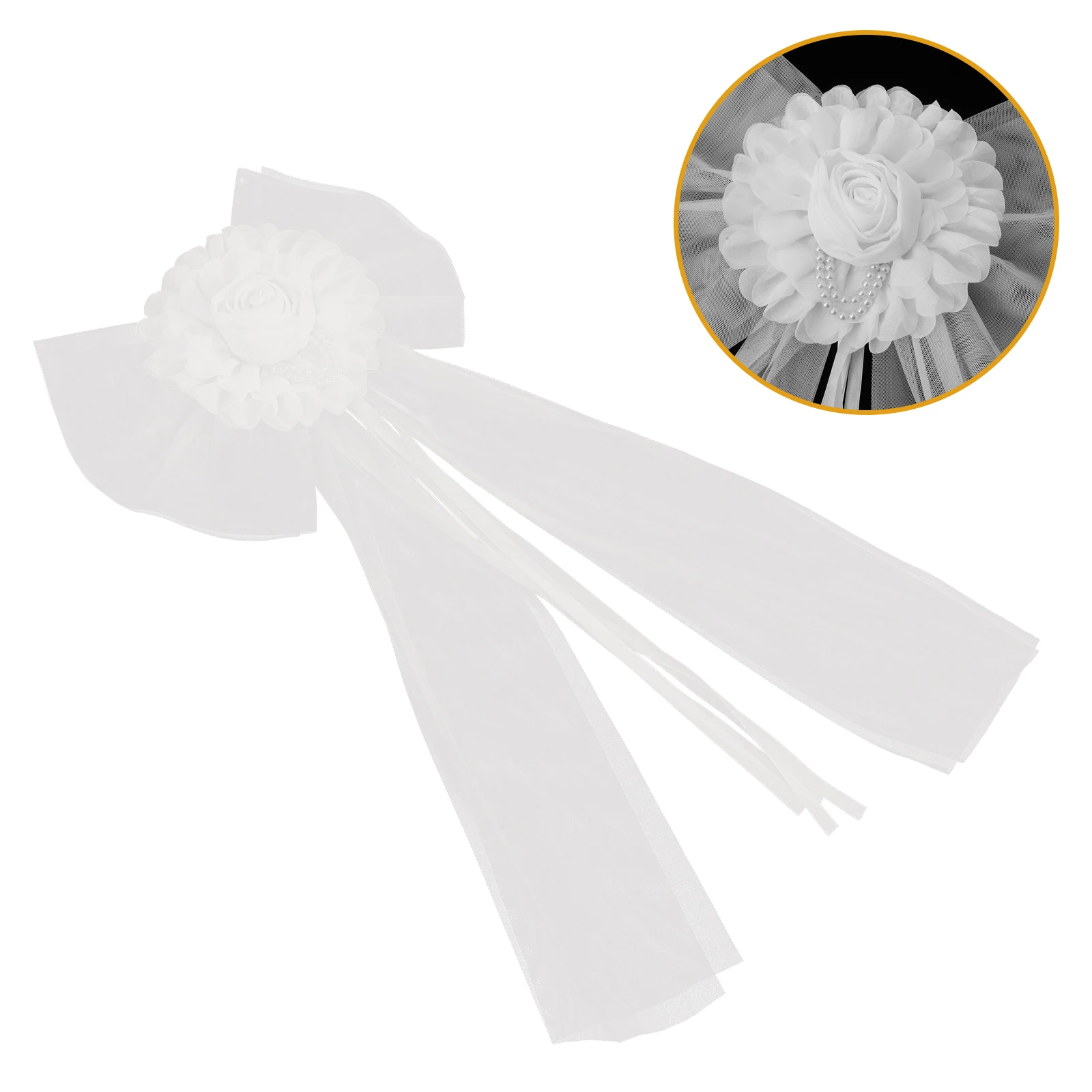 2pcs Car Bow Big Ribbon For Wedding Cars Ceremony Decor Present Baskets Pew Bows Reception Aisle Chair Decorations
2pcs Car Bow Big Ribbon For Wedding Cars Ceremony Decor Present Baskets Pew Bows Reception Aisle Chair Decorations