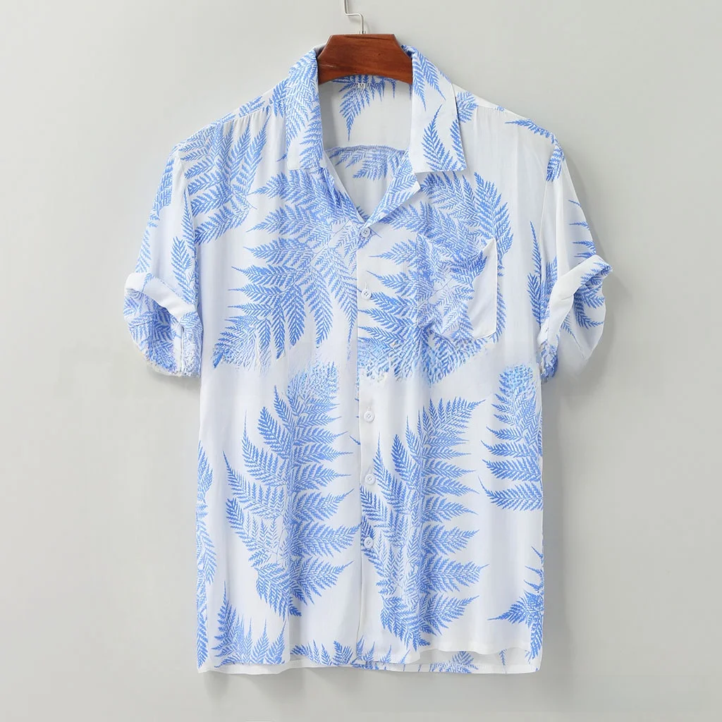 Men's Casual Shirt Hawaiian Landscape Print Loose Fit Business Gentleman Style Short Sleeve Soft Sheen Summer Shirt
Men's Casual Shirt Hawaiian Landscape Print Loose Fit Business Gentleman Style Short Sleeve Soft Sheen Summer Shirt