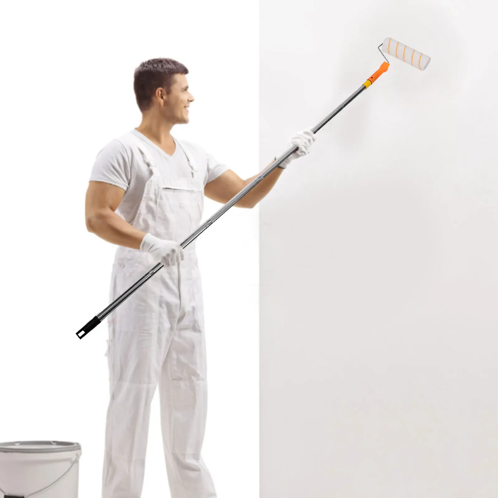 Paint Roller Paint Roller For Painting Wall Extendable 1.8M Steel Rod Detachable Tool for Wall House Painting Latex Oil
Paint Roller Paint Roller For Painting Wall Extendable 1.8M Steel Rod Detachable Tool for Wall House Painting Latex Oil