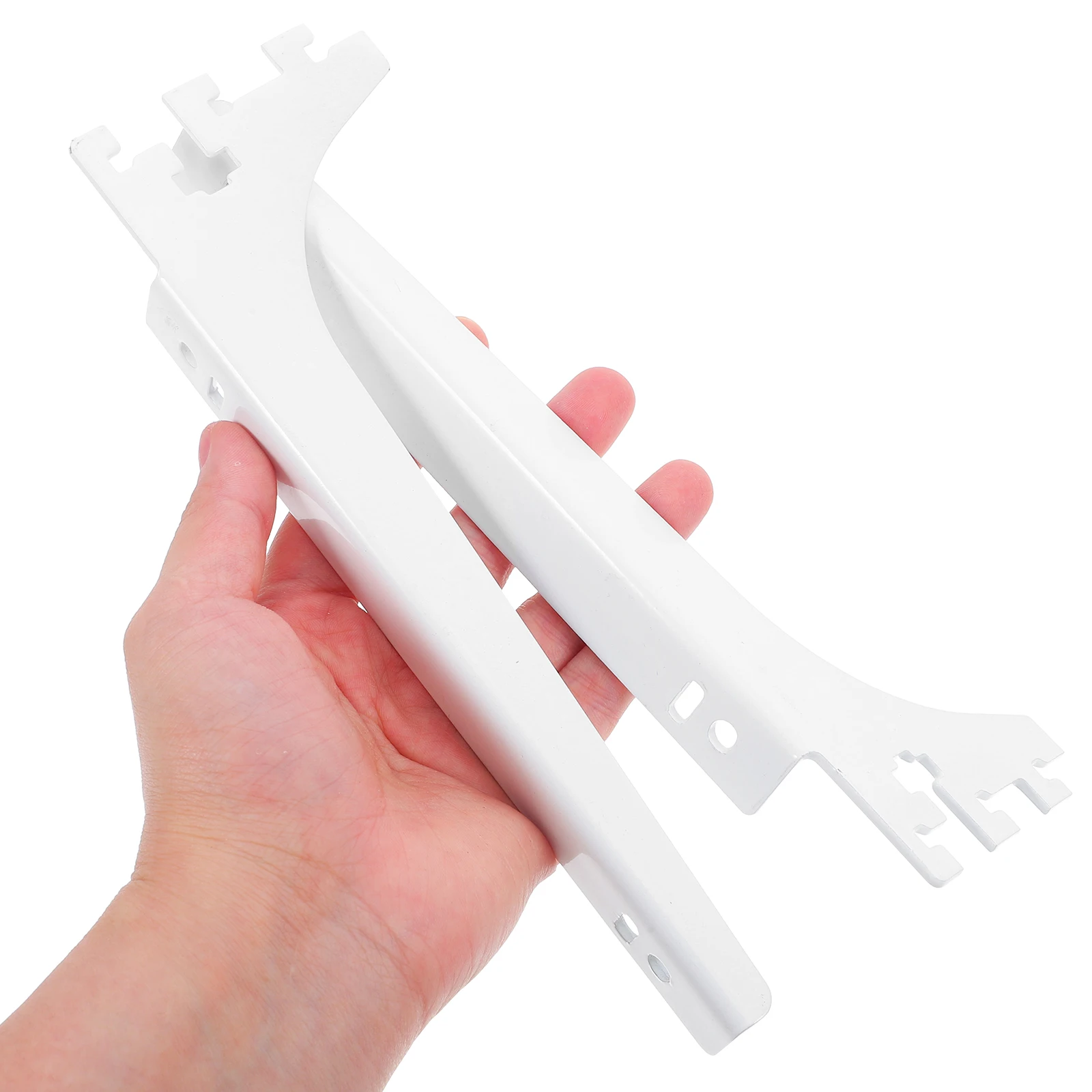 1Pair Metal Shelf Board Bracket Stable Support Pole Mount for Kitchen Closet Utility Storage Organization Shelf Board Bracket
1Pair Metal Shelf Board Bracket Stable Support Pole Mount for Kitchen Closet Utility Storage Organization Shelf Board Bracket