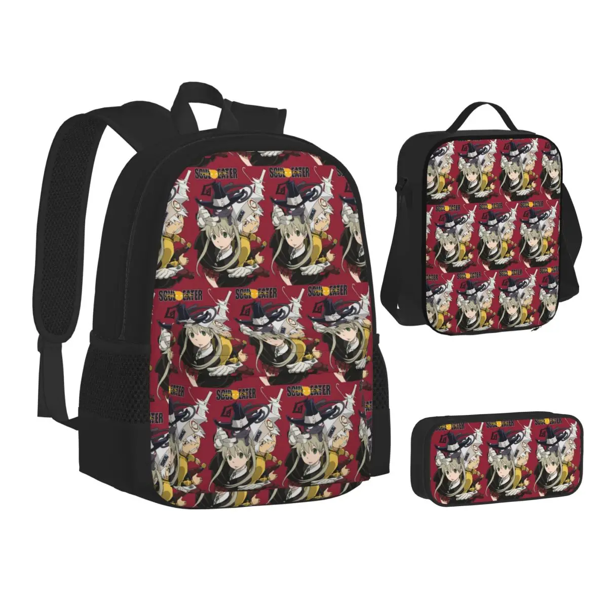 Soul Eater Anime Backpacks Boys Girls Bookbag School Bags Kids Rucksack Lunch Bag Pen Bag Three-Piece Set
Soul Eater Anime Backpacks Boys Girls Bookbag School Bags Kids Rucksack Lunch Bag Pen Bag Three-Piece Set