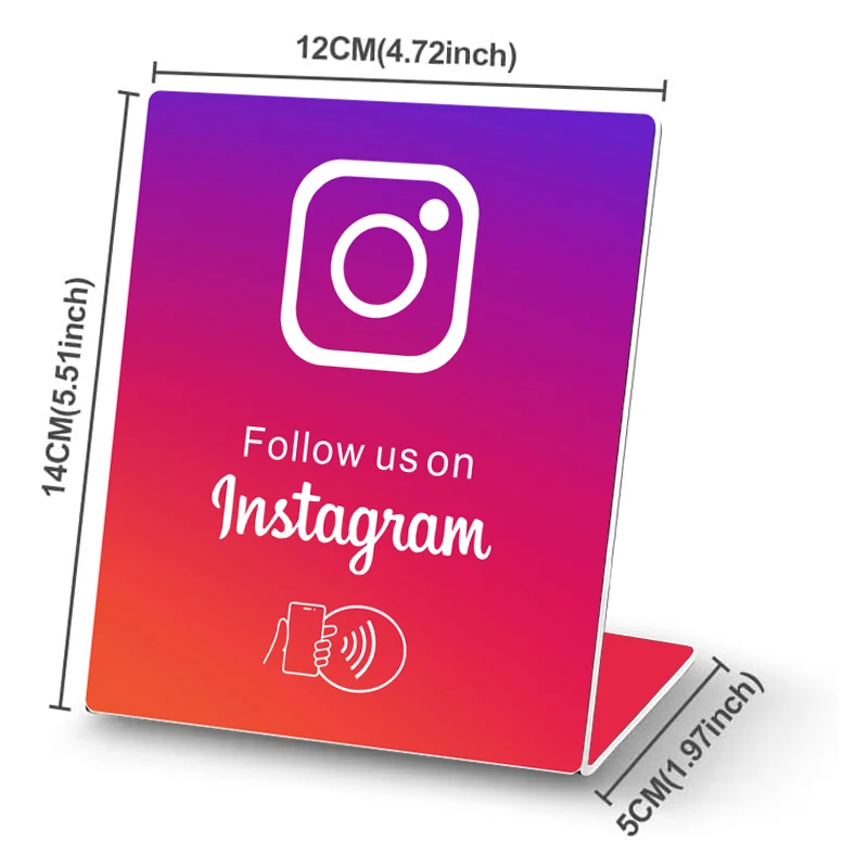 Новый дизайн, подставка NFC для Instagram, дисплей для мобильного телефона NFC, кнопка URL, написание карт для социального бизнеса, подставка NFC
Новый дизайн, подставка NFC для Instagram, дисплей для мобильного телефона NFC, кнопка URL, написание карт для социального бизнеса, подставка NFC