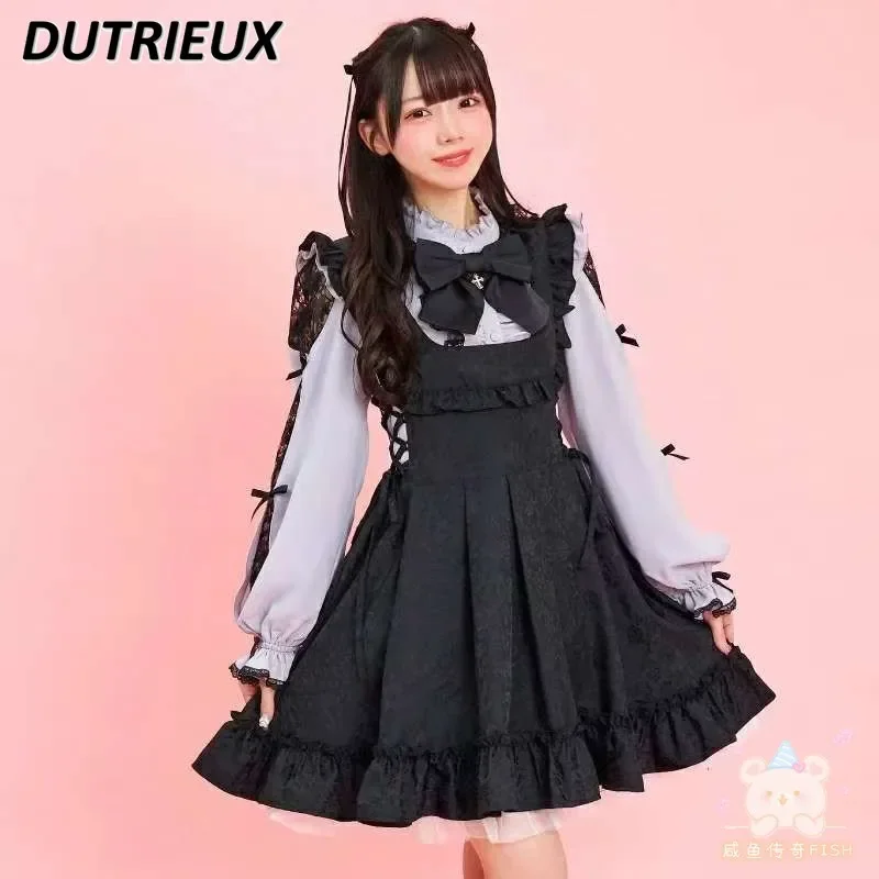 Japanese Spring and Autumn New Versatile Slim-fitting Splicing Dresses Dark Pattern Straps Mass-produced Sleeveless Dress
Japanese Spring and Autumn New Versatile Slim-fitting Splicing Dresses Dark Pattern Straps Mass-produced Sleeveless Dress