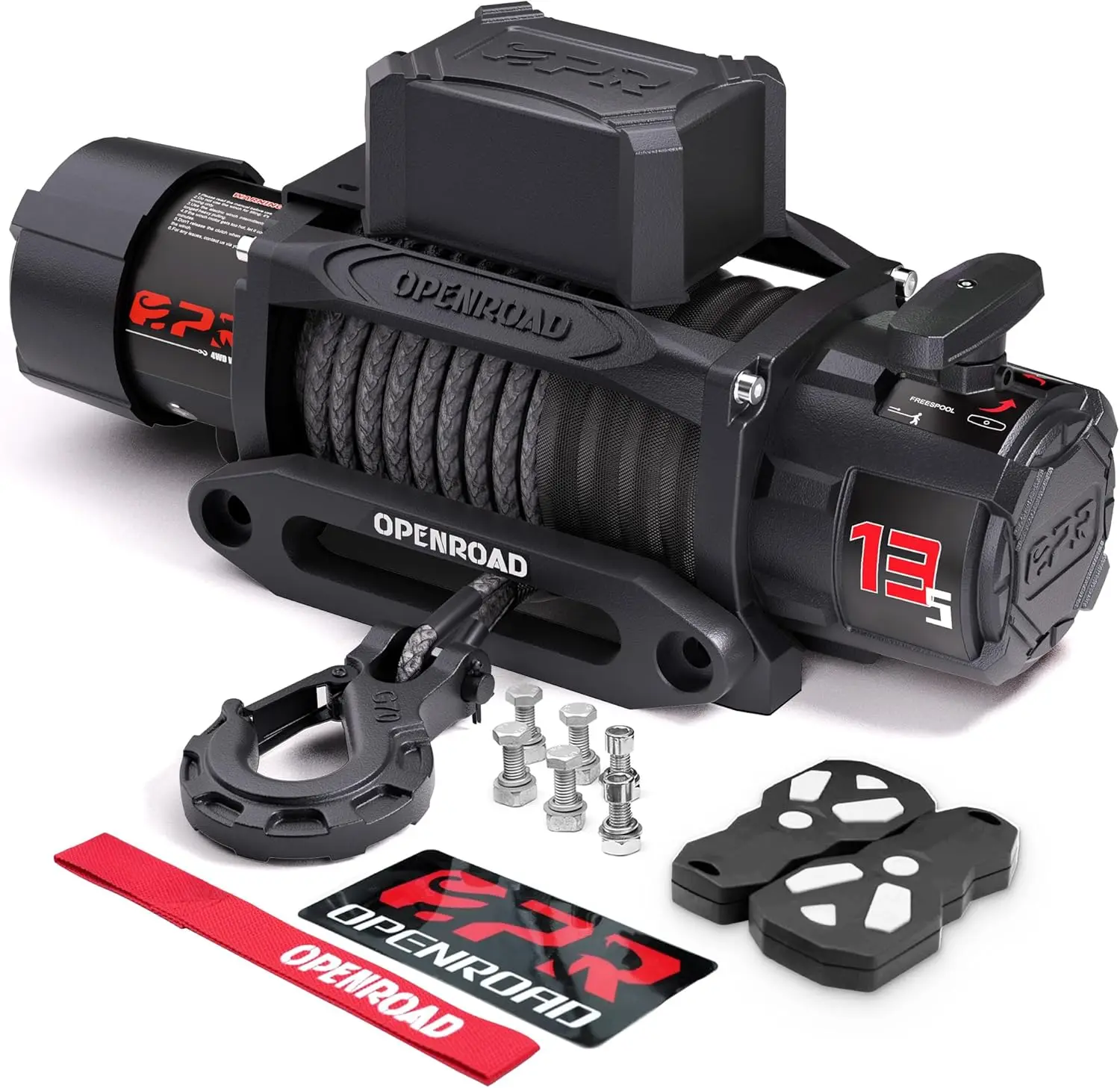 13500 lb Recovery Winch with Synthetic Rope 2 Wireless Remotes IP68 Waterproof 12V Winch Jeep SUV Truck
13500 lb Recovery Winch with Synthetic Rope 2 Wireless Remotes IP68 Waterproof 12V Winch Jeep SUV Truck