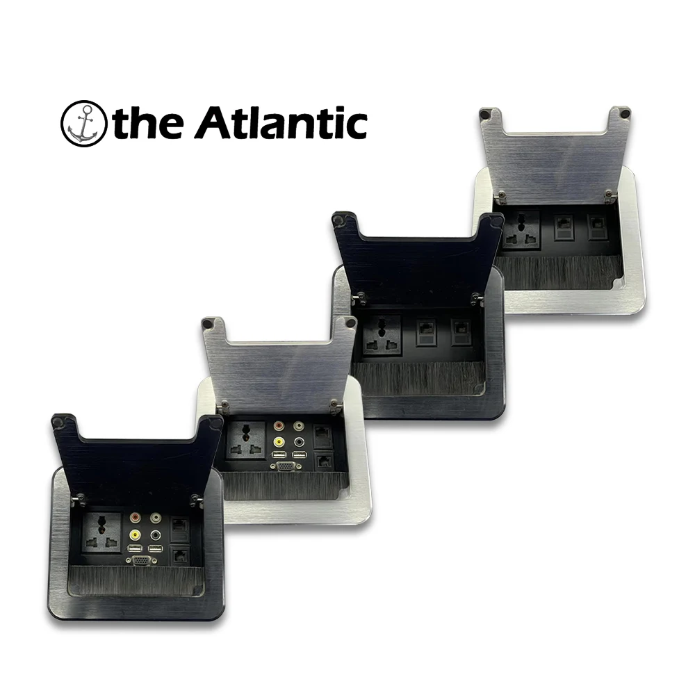 Multi Functional Hidden XLR VGA HDMI Cable Box With Dust Cover Aluminum Alloy Household Desktop Socket Expandable Desktop Plug
Multi Functional Hidden XLR VGA HDMI Cable Box With Dust Cover Aluminum Alloy Household Desktop Socket Expandable Desktop Plug