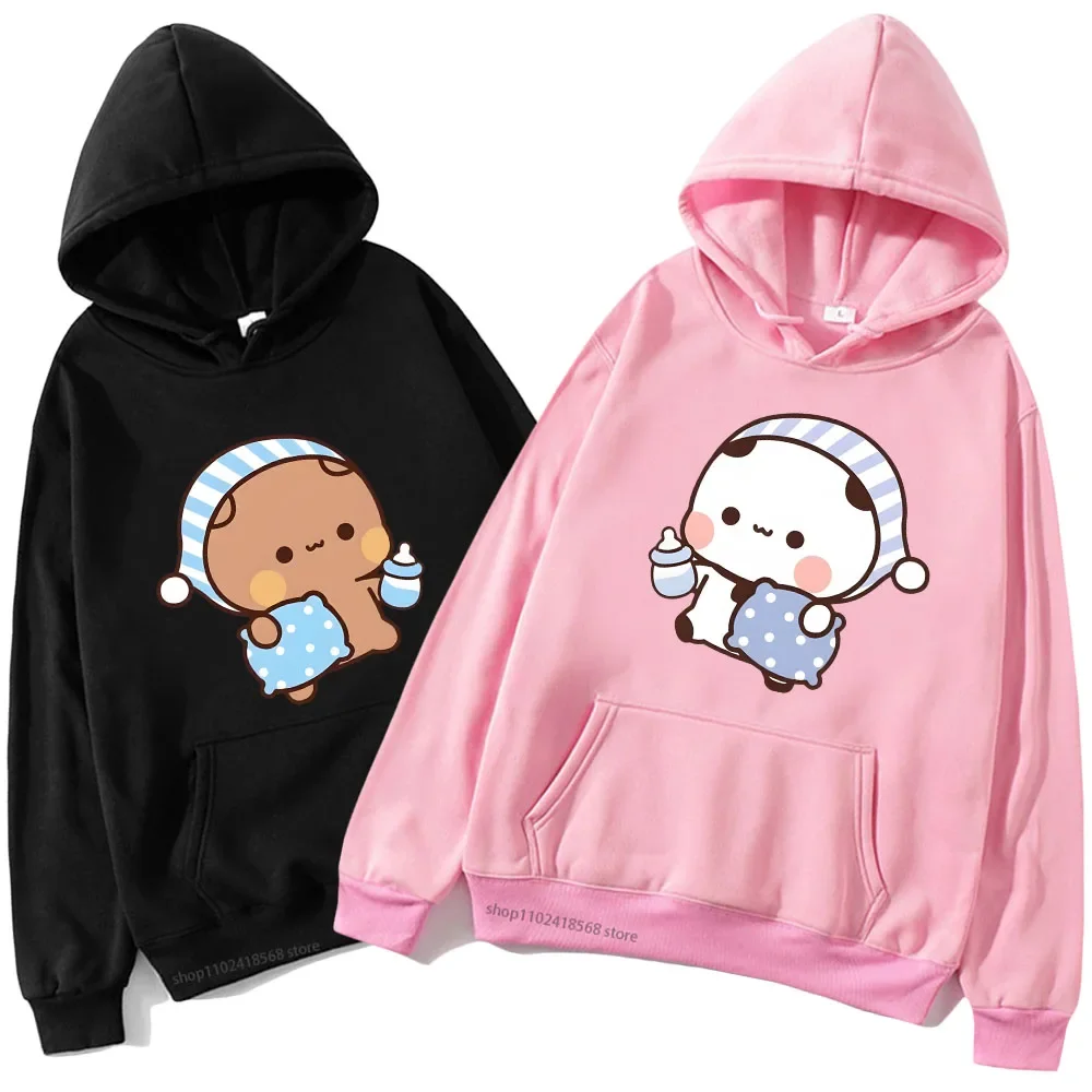 Couple Hoodies Kawaii Cute BuBu Panda Going To Sleep with DuDu Bear Graphic Sweatshirt Men Women Clothes Long Sleeve Pullover
Couple Hoodies Kawaii Cute BuBu Panda Going To Sleep with DuDu Bear Graphic Sweatshirt Men Women Clothes Long Sleeve Pullover