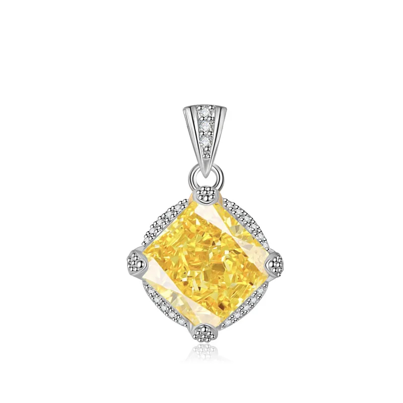 New Ice Cut Pendant Papara Just High Carbon Diamond Square Necklace Women And Girls Precious Luxury Jewelry Gift Party Wholesale
New Ice Cut Pendant Papara Just High Carbon Diamond Square Necklace Women And Girls Precious Luxury Jewelry Gift Party Wholesale