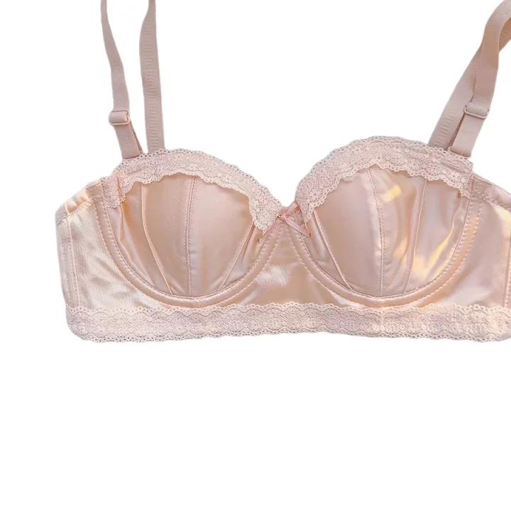 KUCLUT Plus Size Seamless Satin Silky lingerie Thin little bra with push-up and anti-sagging pull-back bra
KUCLUT Plus Size Seamless Satin Silky lingerie Thin little bra with push-up and anti-sagging pull-back bra