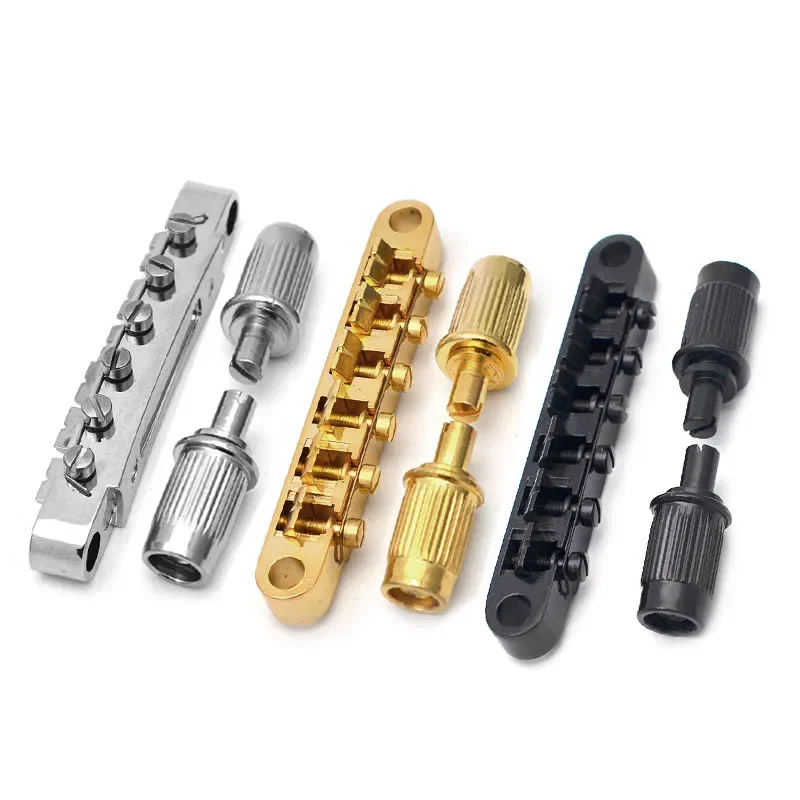 T-O-Matic TOM Guitar Bridge for LP SG Electric Guitar Chrome Black Gold
T-O-Matic TOM Guitar Bridge for LP SG Electric Guitar Chrome Black Gold