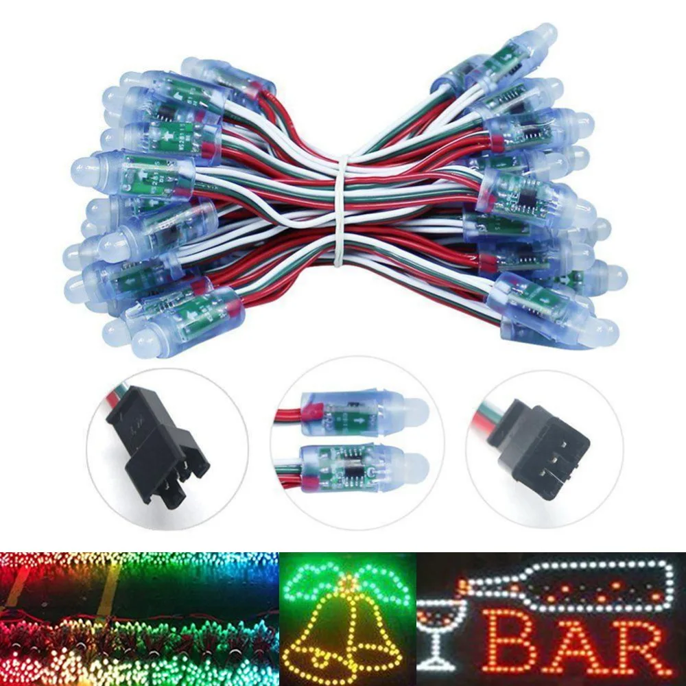 WS2811 2811 IC RGB Full Color 12mm Pixels Digital Addressable 5V Dream Color LED Pixels Module IP68 Waterproof Light
WS2811 2811 IC RGB Full Color 12mm Pixels Digital Addressable 5V Dream Color LED Pixels Module IP68 Waterproof Light