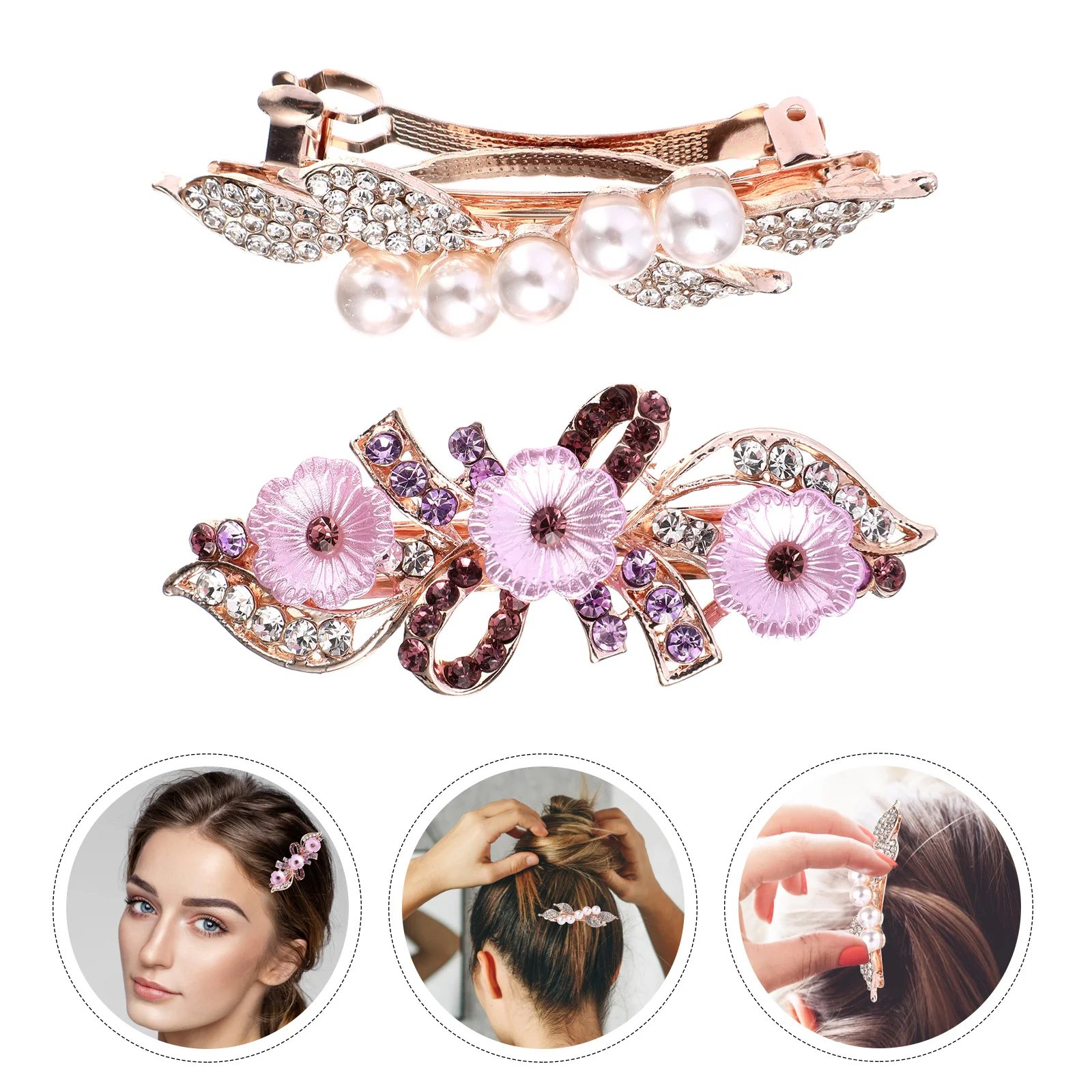 2pcs Pearl Hairpin Alloy Hair Clip Bridal Hair Accessory Creative Pearl Barrette Sweet Hairpin Stylish Drill Barrette
2pcs Pearl Hairpin Alloy Hair Clip Bridal Hair Accessory Creative Pearl Barrette Sweet Hairpin Stylish Drill Barrette