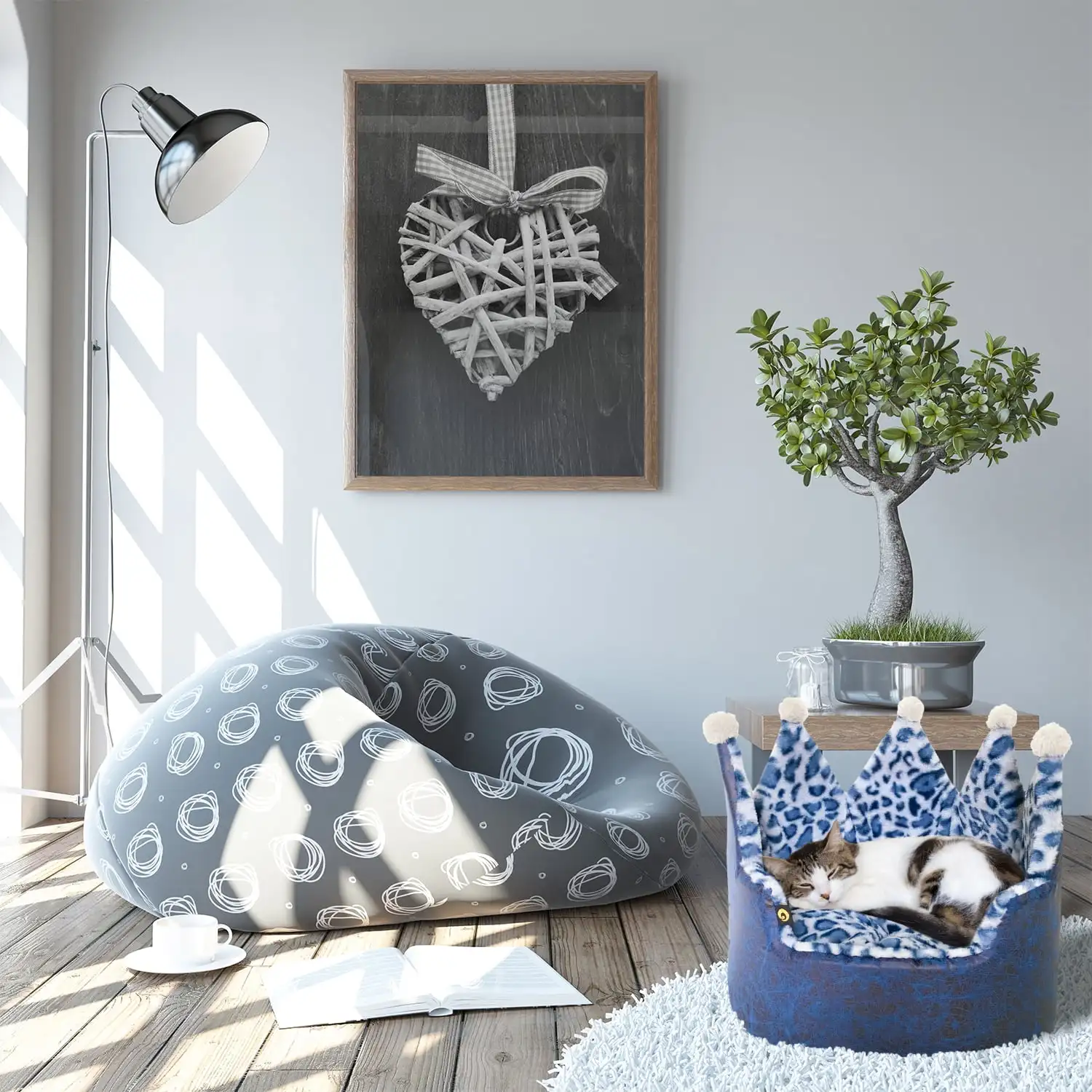Luxury Leopard Print Crown-Shaped Bed for Small Dogs and Cats - Cozy, Stylish, and Plush Pet Bedding with Royal Design
Luxury Leopard Print Crown-Shaped Bed for Small Dogs and Cats - Cozy, Stylish, and Plush Pet Bedding with Royal Design