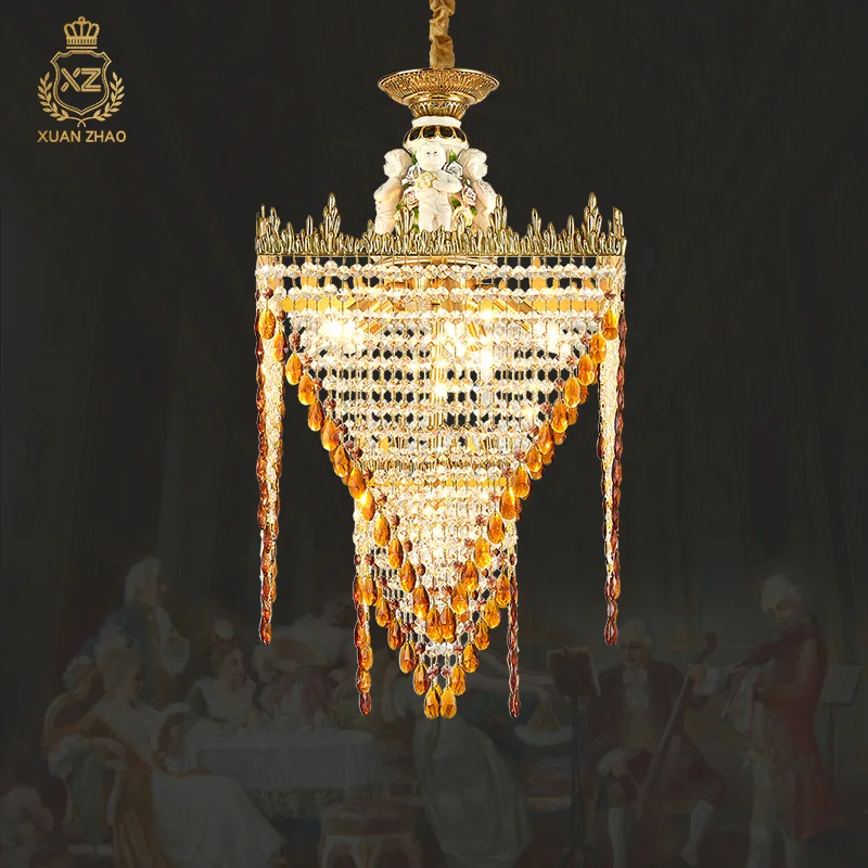 Luxury European Pendant Crystal Chandelier Living Room Dining Room Bar French Style Indoor Lighting
Luxury European Pendant Crystal Chandelier Living Room Dining Room Bar French Style Indoor Lighting