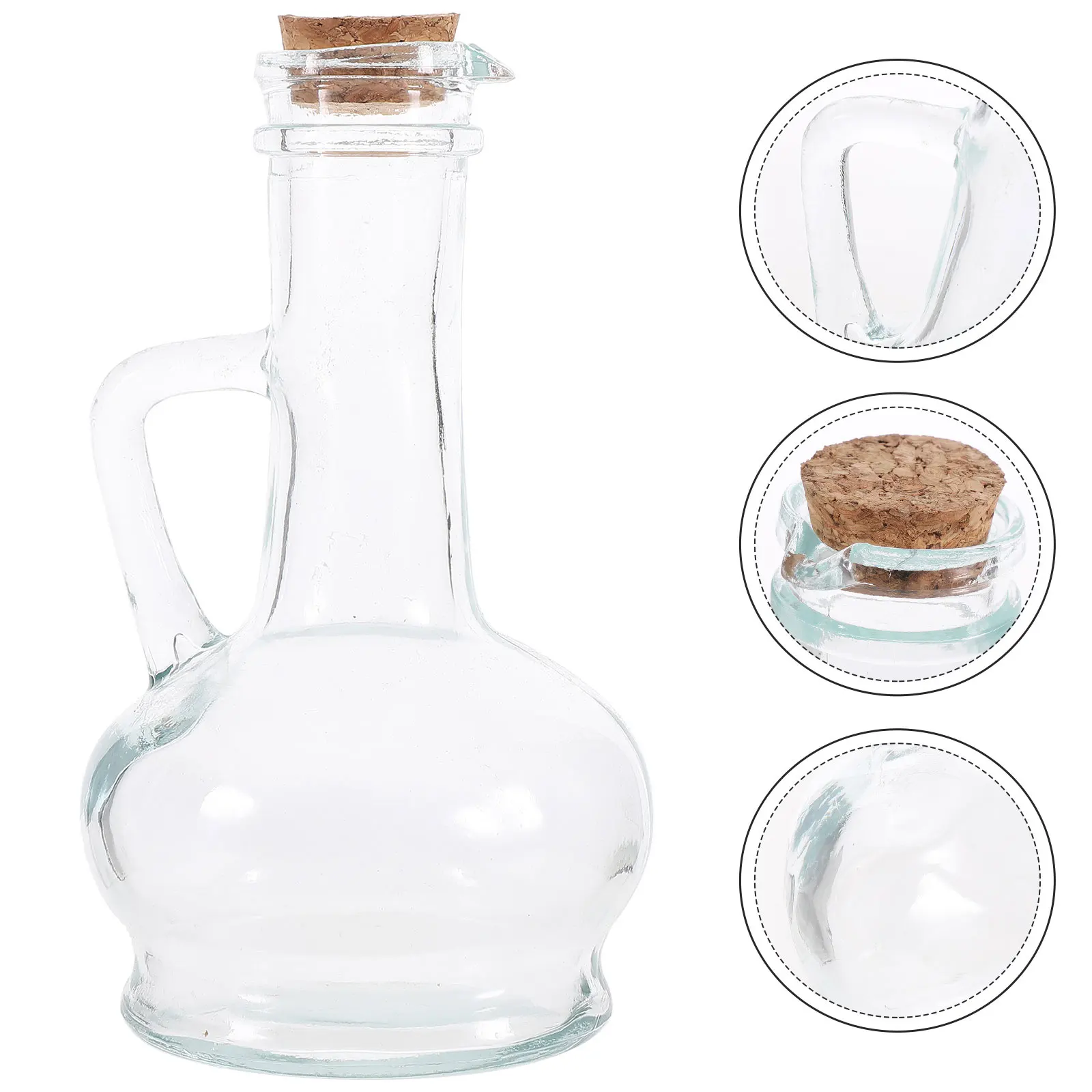 Glass Seasoning Bottle 260ML Fat Style Easy Grasp Handle Airtight Kitchen Oil Seal Tank Transparent Glass Oil Vinegar Storage
Glass Seasoning Bottle 260ML Fat Style Easy Grasp Handle Airtight Kitchen Oil Seal Tank Transparent Glass Oil Vinegar Storage