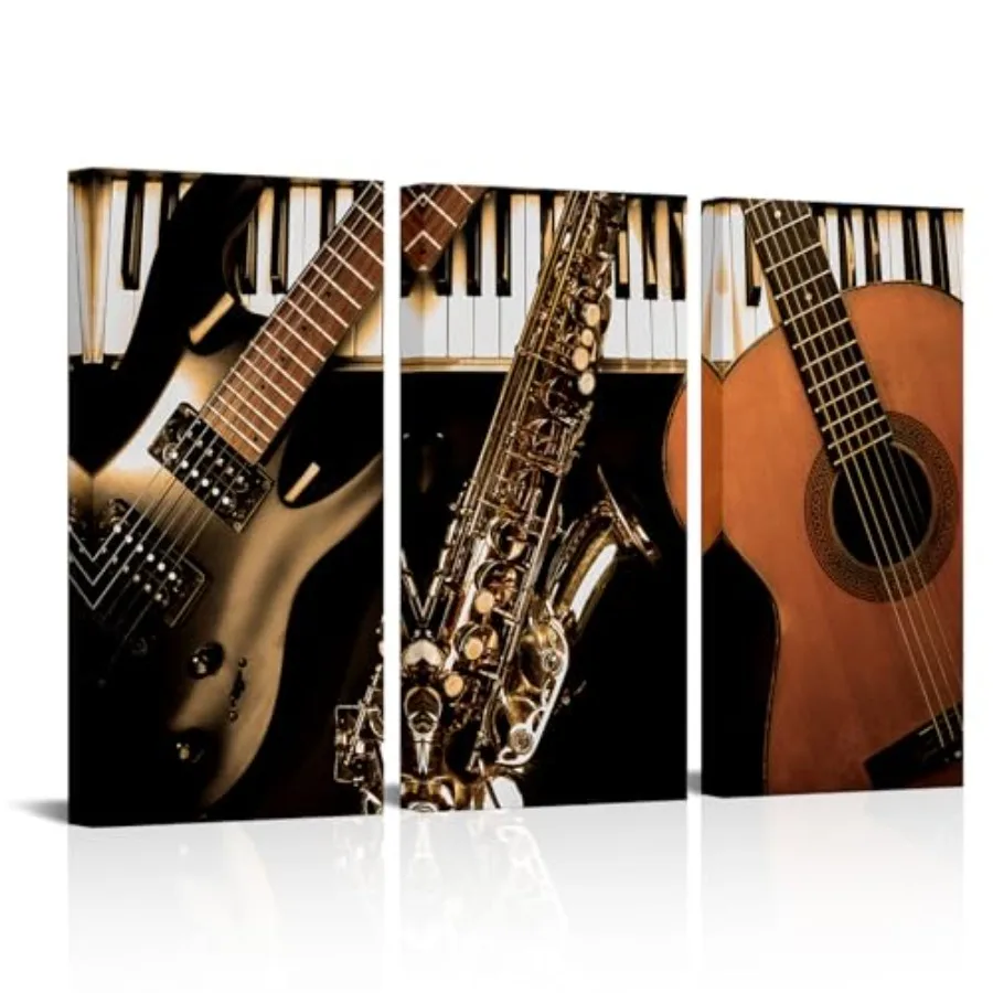 Music Canvas Art Wall Decor Musical Instrument Picture Prints Closeup Piano Guitar Painting Gallery Wrapped Large 16"x32"x3pcs
Music Canvas Art Wall Decor Musical Instrument Picture Prints Closeup Piano Guitar Painting Gallery Wrapped Large 16"x32"x3pcs