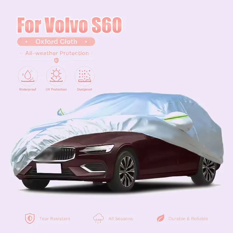 For Volvo S60 Full Car Cover Reflective Strips Waterproof Snowproof Dustproof UV Protection Exterior Accessories
For Volvo S60 Full Car Cover Reflective Strips Waterproof Snowproof Dustproof UV Protection Exterior Accessories