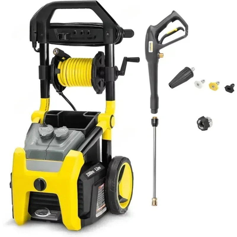 K2300PS Электрическая мойка высокого давления Max 2875 PSI с 4 распылительными насадками — отлично подходит для чистки автомобилей, сайдинга, подъездных дорог
K2300PS Электрическая мойка высокого давления Max 2875 PSI с 4 распылительными насадками — отлично подходит для чистки автомобилей, сайдинга, подъездных дорог
