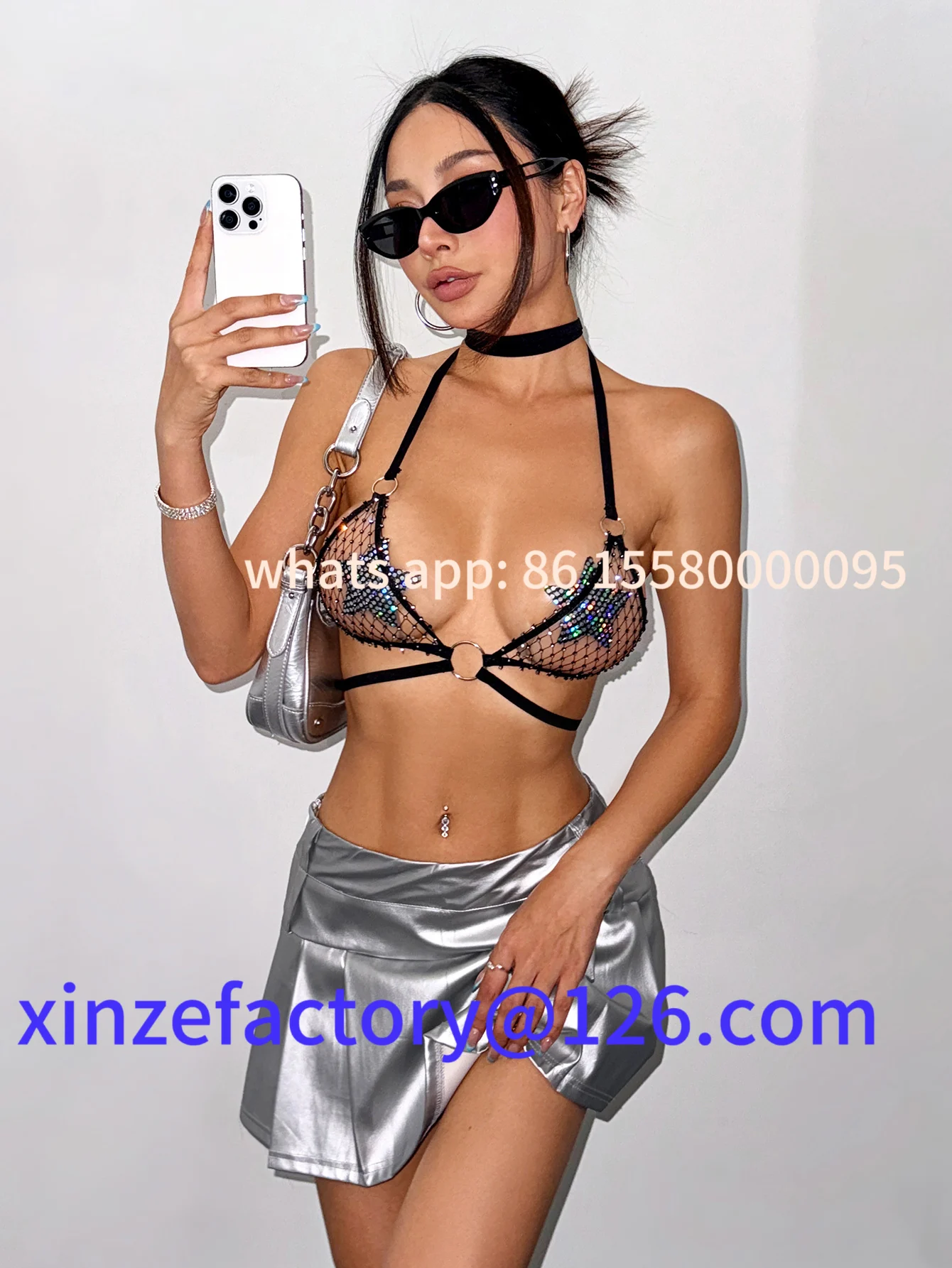 Customizable Women See Through Mesh Camisole Sexy Backless Rhinestone Hollow Out Fishnet Halter Neck Tank
Customizable Women See Through Mesh Camisole Sexy Backless Rhinestone Hollow Out Fishnet Halter Neck Tank