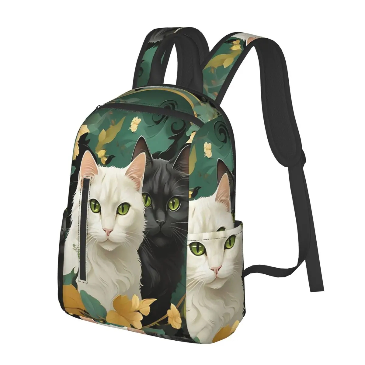 Black Cat And White Cat Print Student Backpack School Bag Hiking Travel Daypack for Boys Girls Bookbag Shoulder Bags
Black Cat And White Cat Print Student Backpack School Bag Hiking Travel Daypack for Boys Girls Bookbag Shoulder Bags