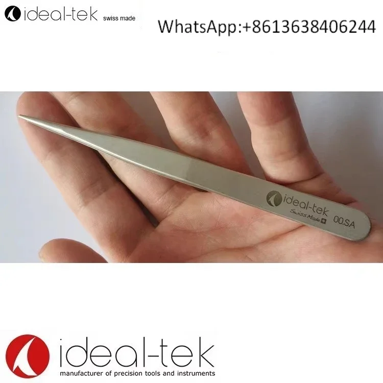 Strong type thick and hard high precision flat head tweezers 00.SA
Strong type thick and hard high precision flat head tweezers 00.SA