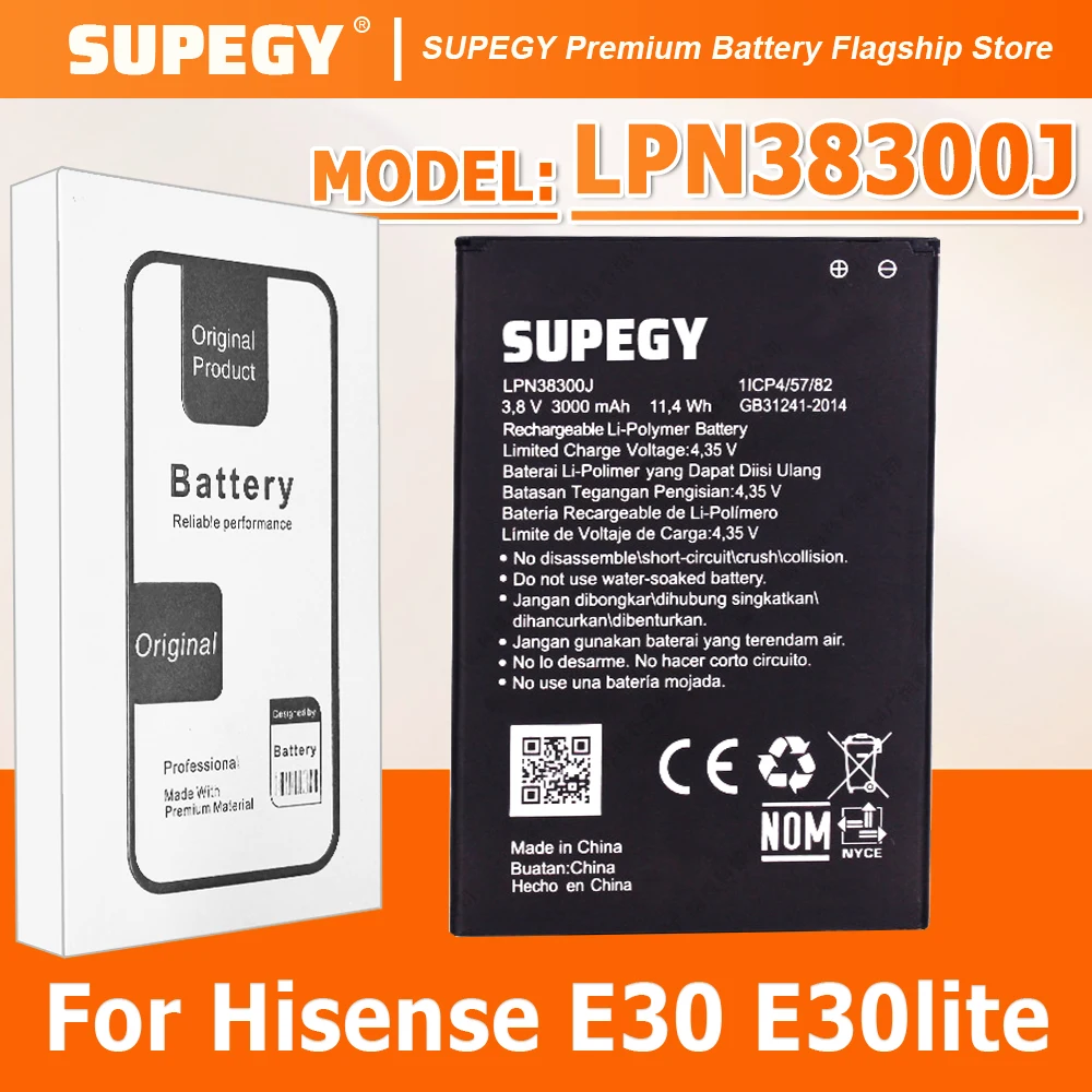 Новая батарея LPN38300J 3000 мАч для Hisense E30, E30 Lite, E30 Infinity (2026 год) – ремонт и замена
Новая батарея LPN38300J 3000 мАч для Hisense E30, E30 Lite, E30 Infinity (2026 год) – ремонт и замена