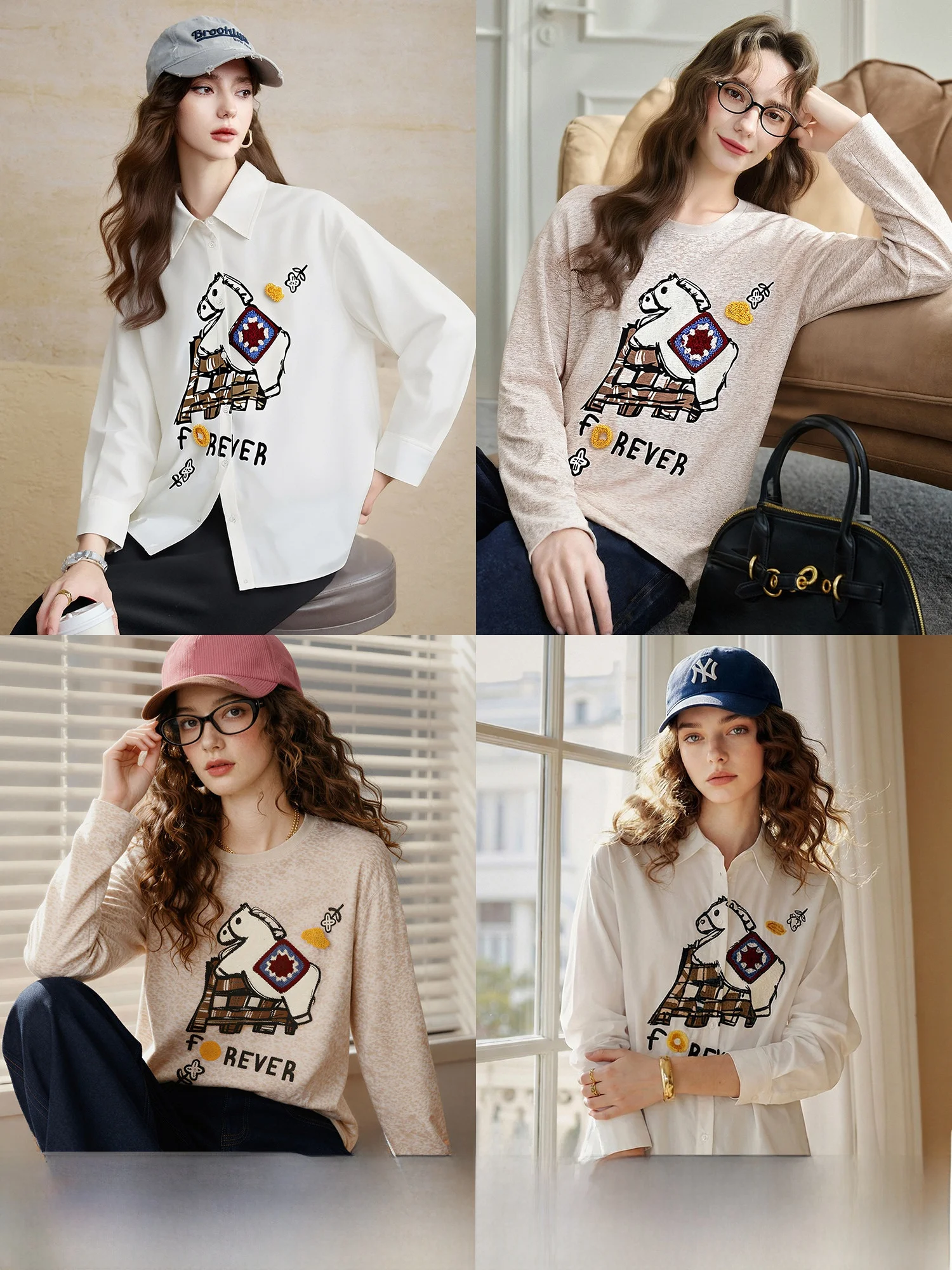 Long Staple Cotton 3D Crochet T-Shirt Women's Spring Commute Shirt Comfortable Breathable Printed Casual Loose Fit Shirt
Long Staple Cotton 3D Crochet T-Shirt Women's Spring Commute Shirt Comfortable Breathable Printed Casual Loose Fit Shirt