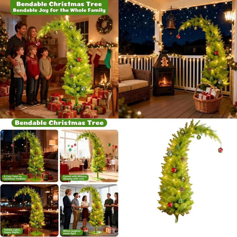 Причудливая рождественская елка на 6 футов с 150 светодиодами, дистанционным таймером и декоративными украшениями для праздничного использования в помещении или на открытом воздухе.
Причудливая рождественская елка на 6 футов с 150 светодиодами, дистанционным таймером и декоративными украшениями для праздничного использования в помещении или на открытом воздухе.