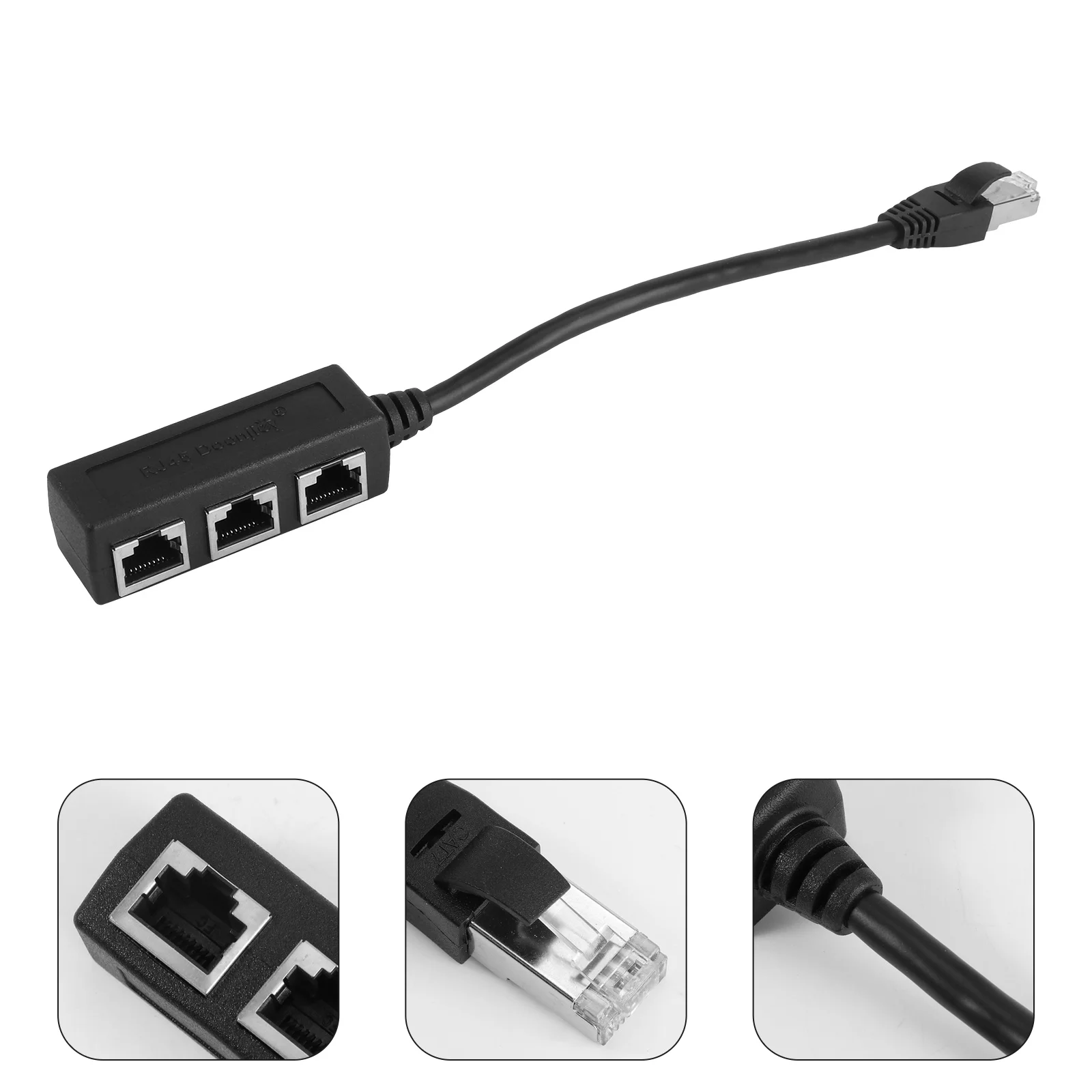 Ethernet Cable Adapter Splitter 1 Male to 3 Female Port LAN Network Plug 3 in 1 Adapter NetWork Accessories Splitter (Black
Ethernet Cable Adapter Splitter 1 Male to 3 Female Port LAN Network Plug 3 in 1 Adapter NetWork Accessories Splitter (Black