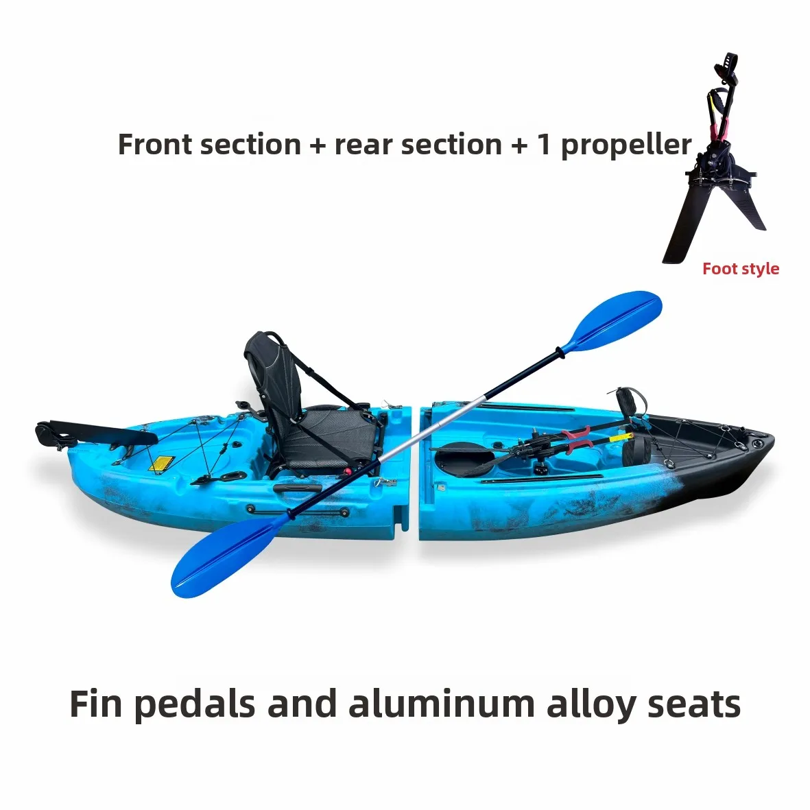 2.7 × 0.7m Luya fins, pedal kayak, hard boat, two single and double spliced canoes
2.7 × 0.7m Luya fins, pedal kayak, hard boat, two single and double spliced canoes