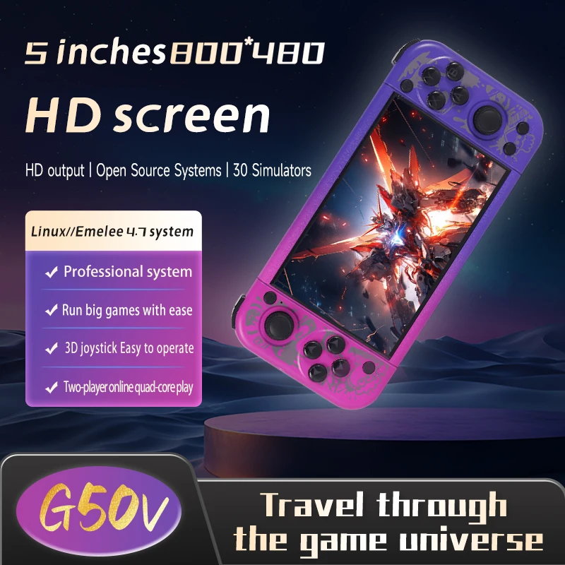 Портативная игровая консоль G50V PSP для PSP/GBA/GBC/PS1 с двумя 3D-джойстиками, игровая приставка для ТВ, рождественский подарок
Портативная игровая консоль G50V PSP для PSP/GBA/GBC/PS1 с двумя 3D-джойстиками, игровая приставка для ТВ, рождественский подарок