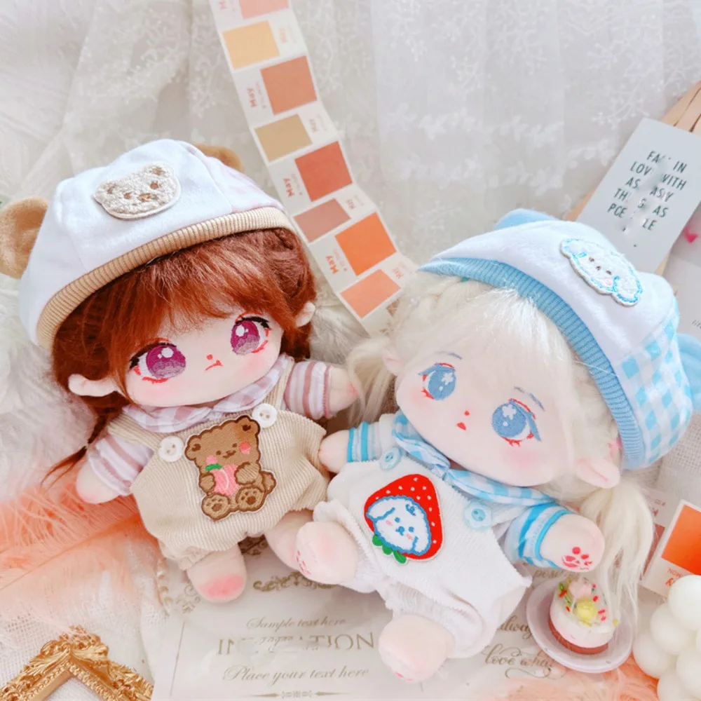 Strap Pants Cotton Doll Clothes Set Bear Hat Kawaii Cotton Doll Suit Dress Up Cute Plush Dolls Clothes Children's Gift
Strap Pants Cotton Doll Clothes Set Bear Hat Kawaii Cotton Doll Suit Dress Up Cute Plush Dolls Clothes Children's Gift