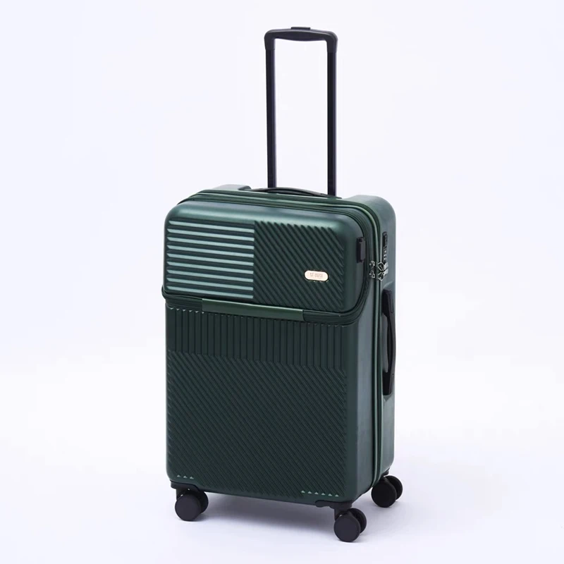 New front pocket Spinner Brand Rolling Luggage 20/22/24/26/28 inch boarding box with USB port password suitcase trolley luggage
New front pocket Spinner Brand Rolling Luggage 20/22/24/26/28 inch boarding box with USB port password suitcase trolley luggage