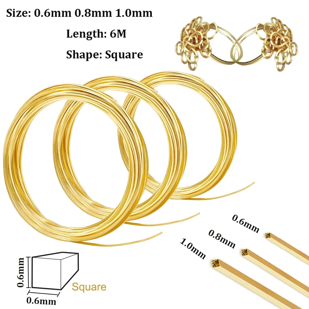 1pcs 6m square copper wire semi-hard brass wire diameter 0.6mm 0.8mm 1.0mm square copper wire semi-hard yellow brass wire
1pcs 6m square copper wire semi-hard brass wire diameter 0.6mm 0.8mm 1.0mm square copper wire semi-hard yellow brass wire